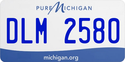 MI license plate DLM2580