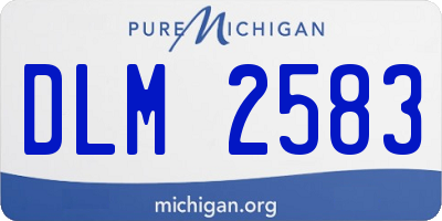 MI license plate DLM2583