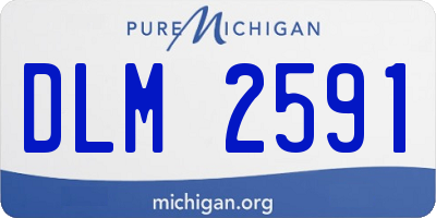 MI license plate DLM2591