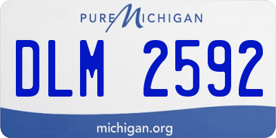 MI license plate DLM2592