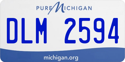 MI license plate DLM2594