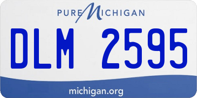MI license plate DLM2595