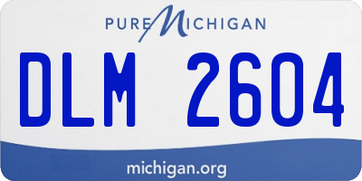 MI license plate DLM2604