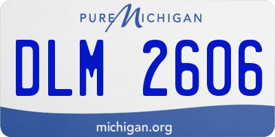 MI license plate DLM2606