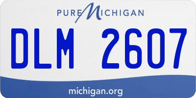 MI license plate DLM2607