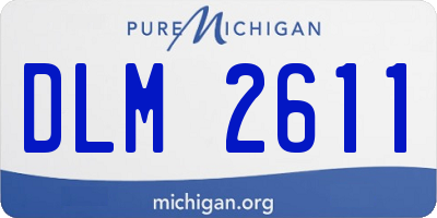 MI license plate DLM2611