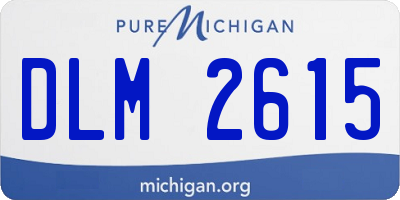 MI license plate DLM2615
