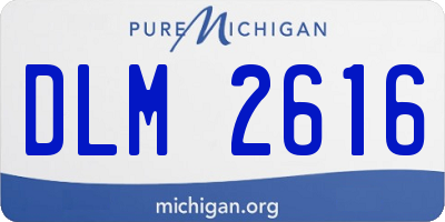 MI license plate DLM2616