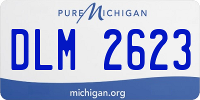 MI license plate DLM2623