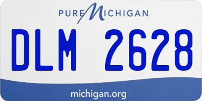 MI license plate DLM2628