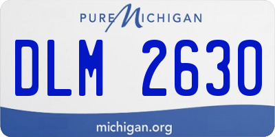 MI license plate DLM2630