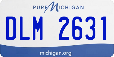 MI license plate DLM2631