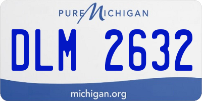 MI license plate DLM2632