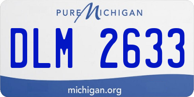 MI license plate DLM2633