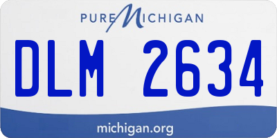 MI license plate DLM2634