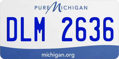 MI license plate DLM2636