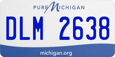 MI license plate DLM2638