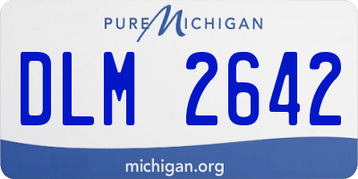 MI license plate DLM2642