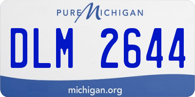 MI license plate DLM2644