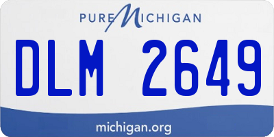 MI license plate DLM2649