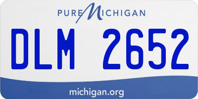 MI license plate DLM2652