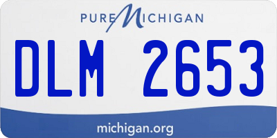MI license plate DLM2653