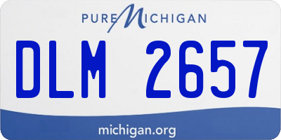 MI license plate DLM2657