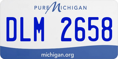 MI license plate DLM2658