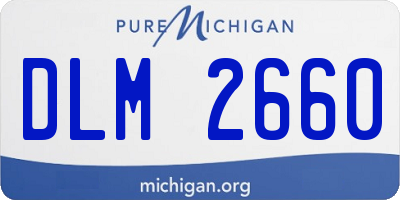 MI license plate DLM2660