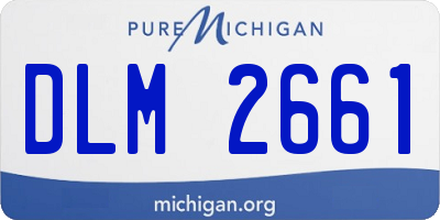 MI license plate DLM2661