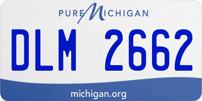 MI license plate DLM2662