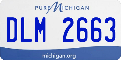 MI license plate DLM2663