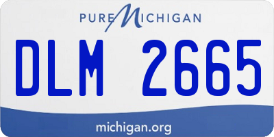 MI license plate DLM2665