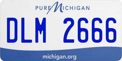 MI license plate DLM2666