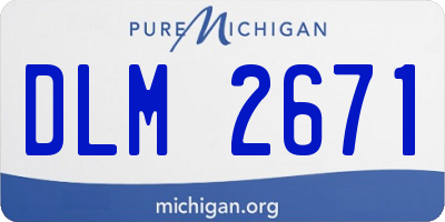 MI license plate DLM2671