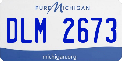 MI license plate DLM2673