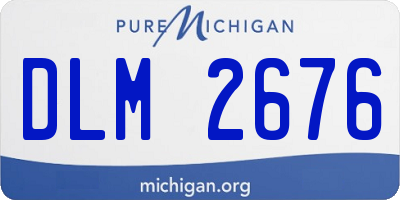 MI license plate DLM2676