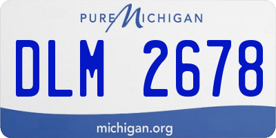MI license plate DLM2678