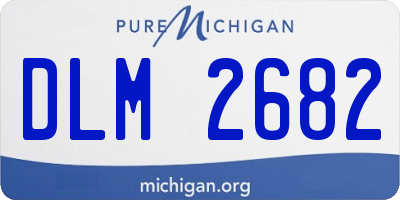 MI license plate DLM2682