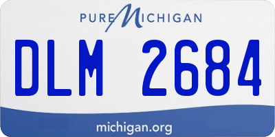 MI license plate DLM2684