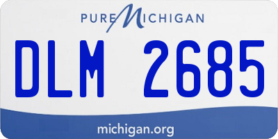 MI license plate DLM2685