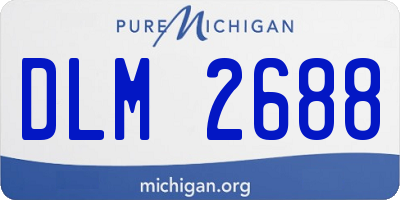 MI license plate DLM2688