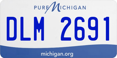 MI license plate DLM2691