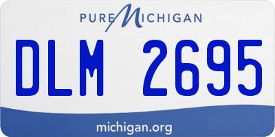 MI license plate DLM2695