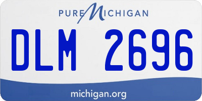 MI license plate DLM2696