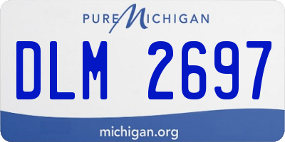 MI license plate DLM2697