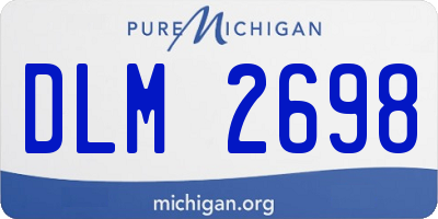 MI license plate DLM2698