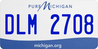 MI license plate DLM2708