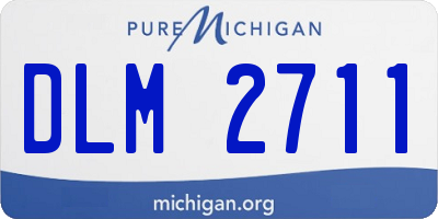 MI license plate DLM2711