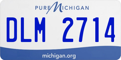 MI license plate DLM2714